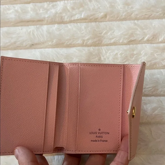Louis Vuitton Pink and Tan Checkered Wallet - Picture 3 of 8